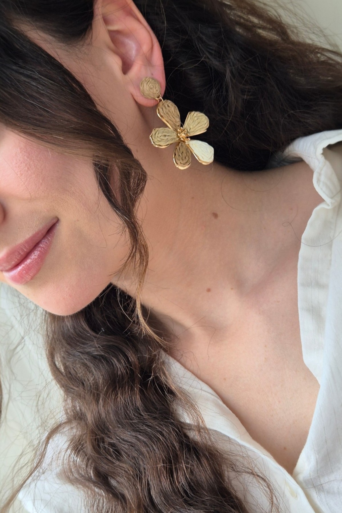 Boho Chic Küpe Çiçek