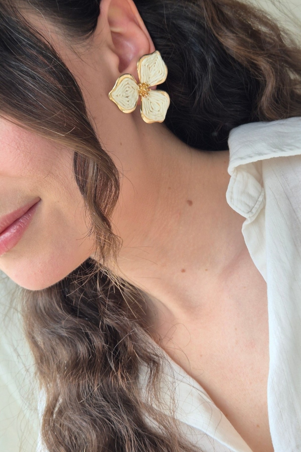 Boho Chic Küpe Çiçek