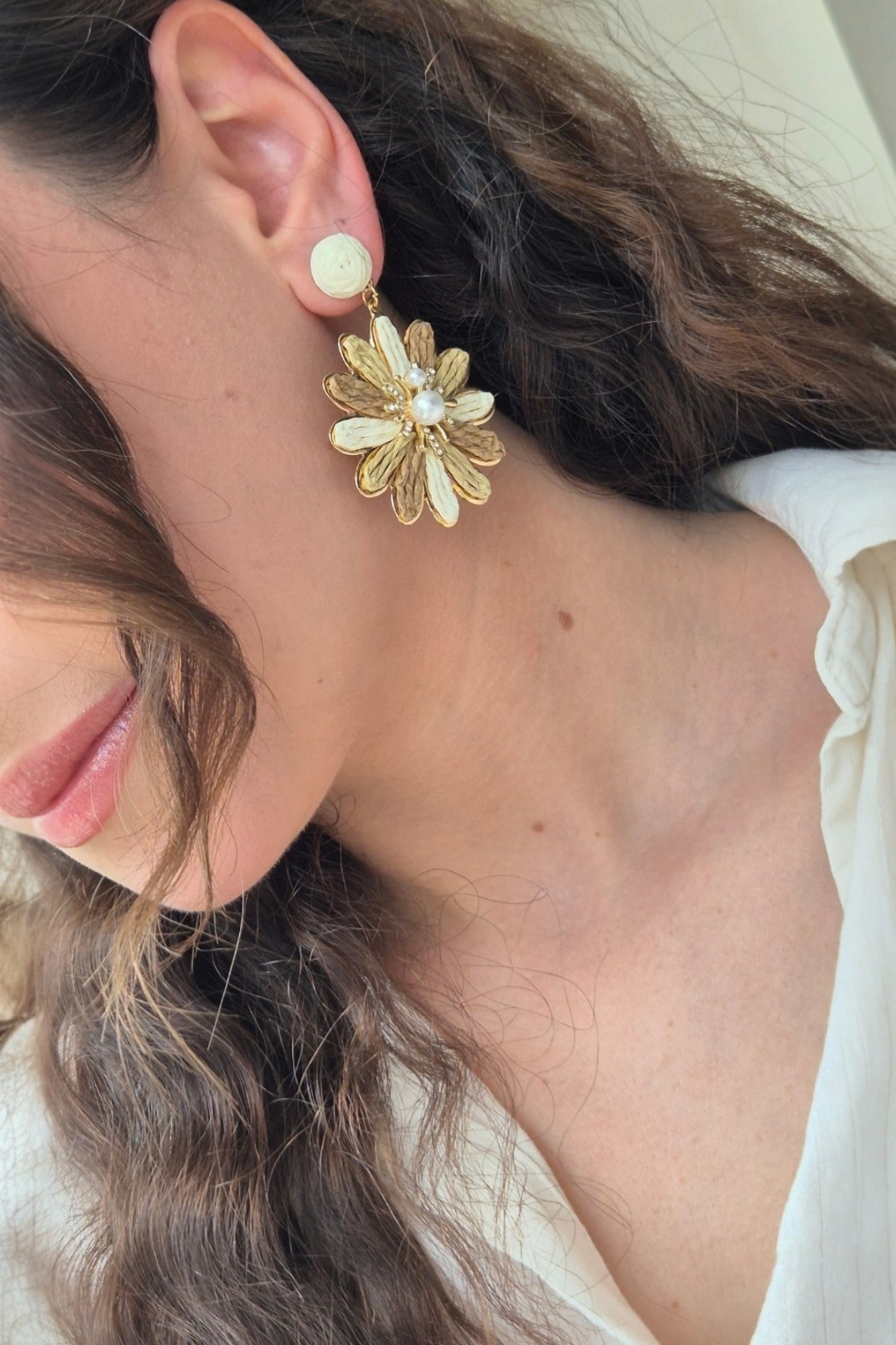 Boho Chic Küpe Çiçek