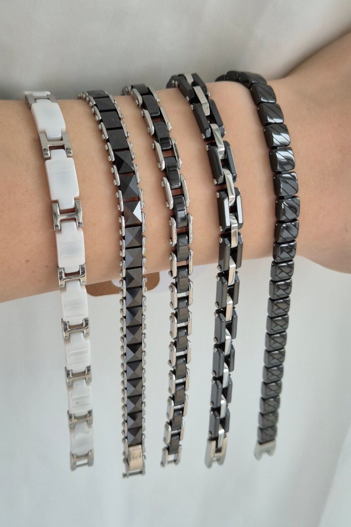 Erkek Seramik Çelik Bileklik