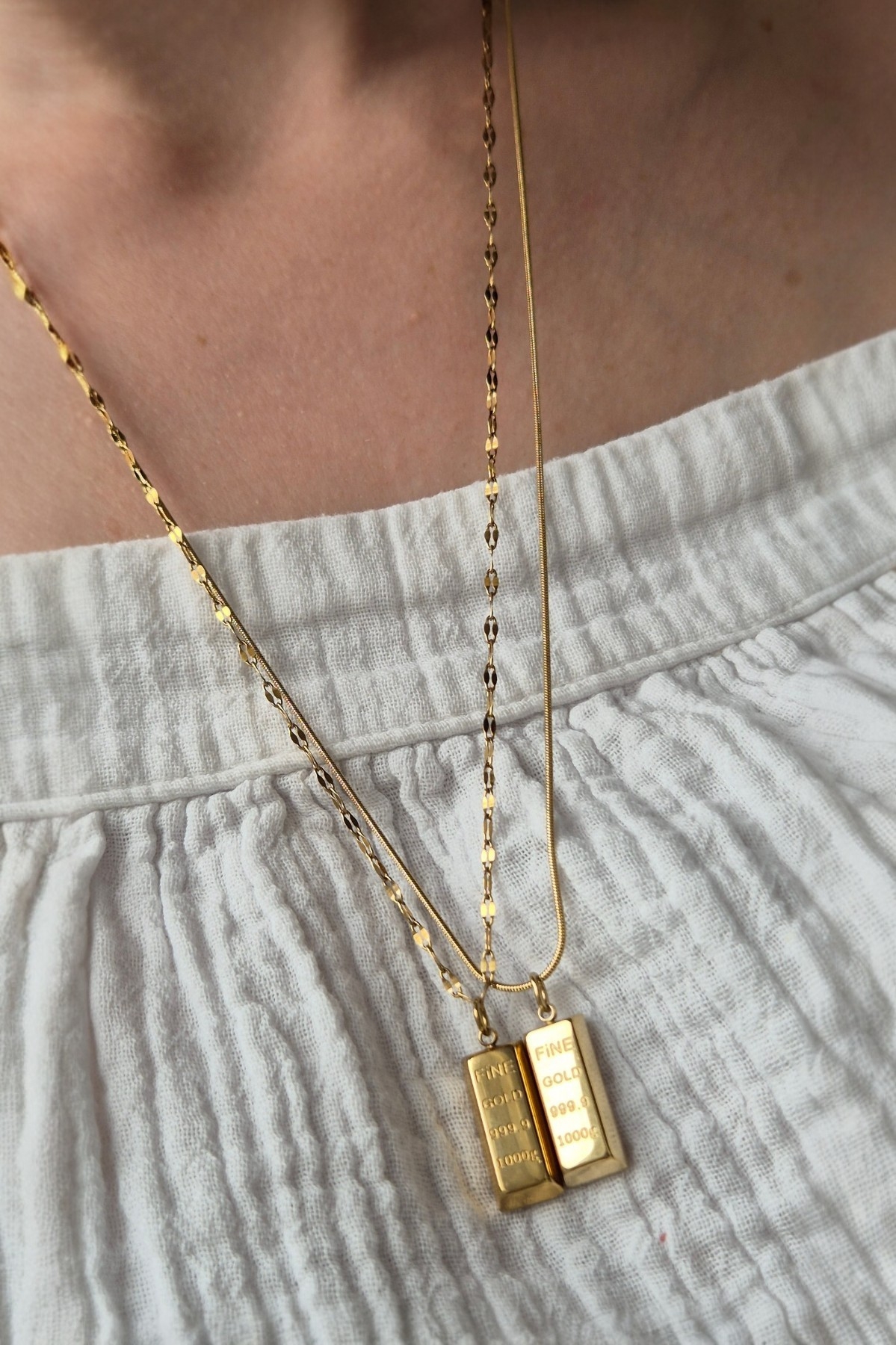 Külçe Çelik Kolye