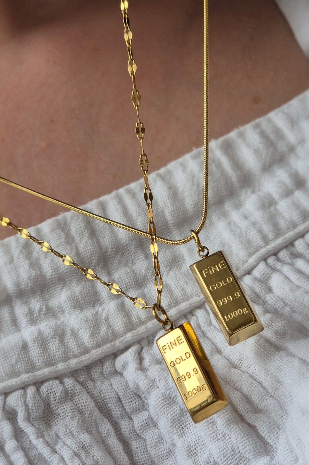 Külçe Çelik Kolye