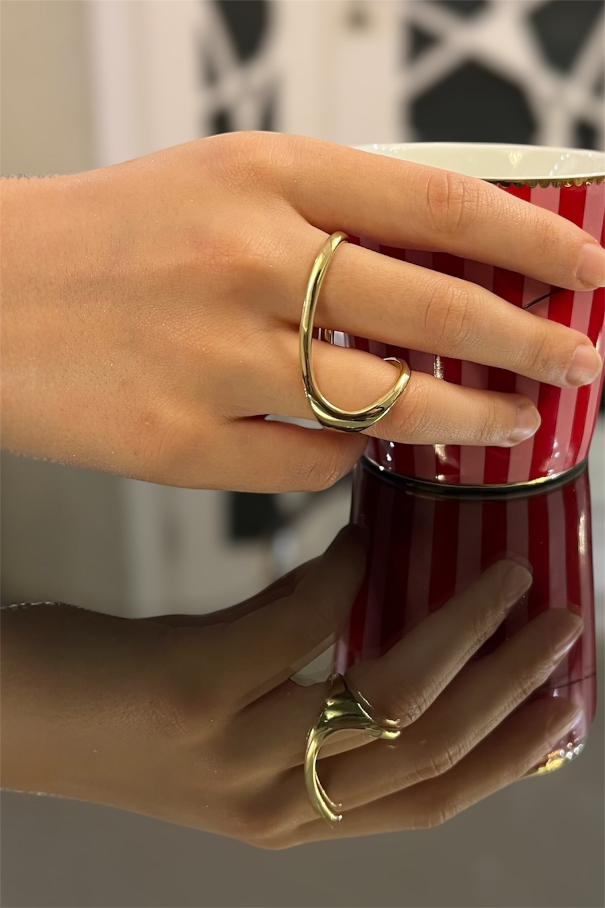 Vip Gold Tasarım Yüzük