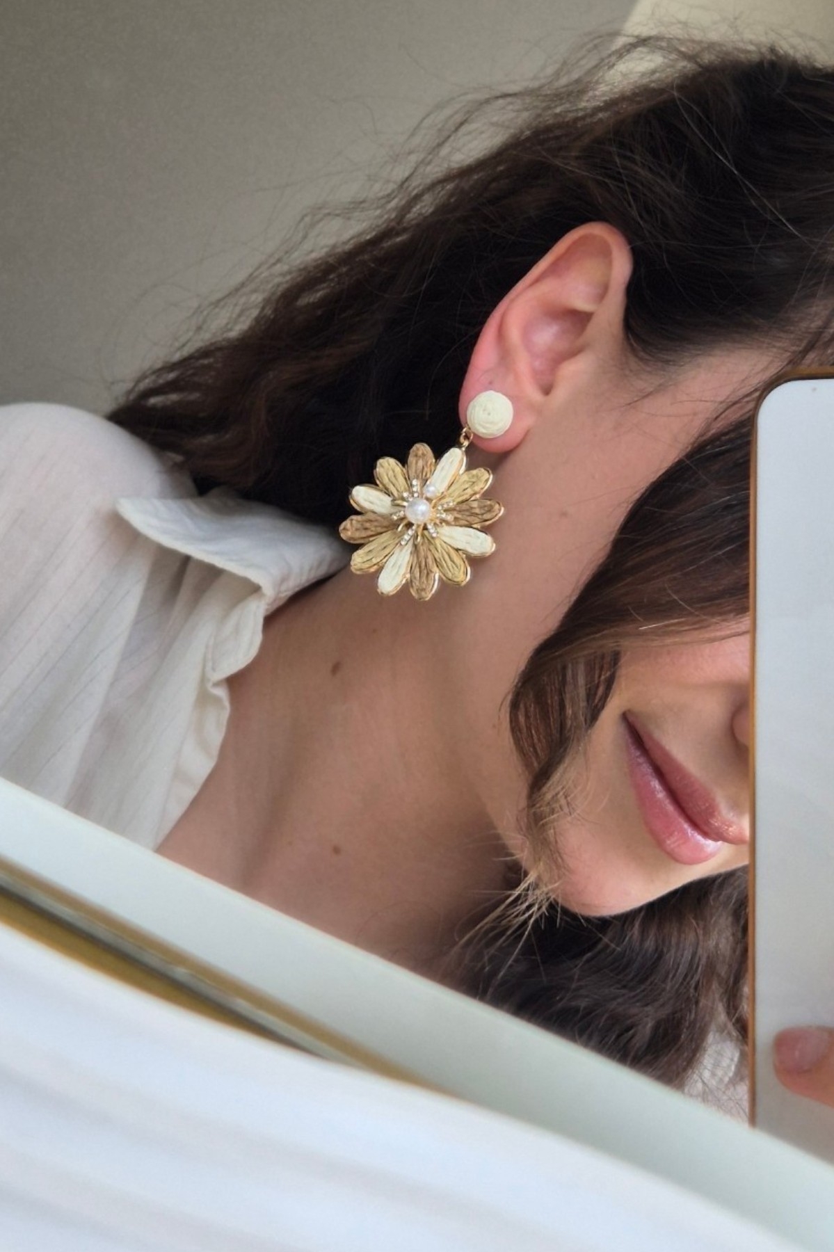 Boho Chic Küpe Çiçek